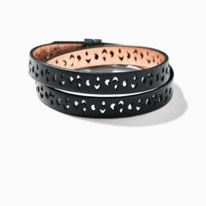 Set of 2 Adjustable Leather Wrap Bracelets